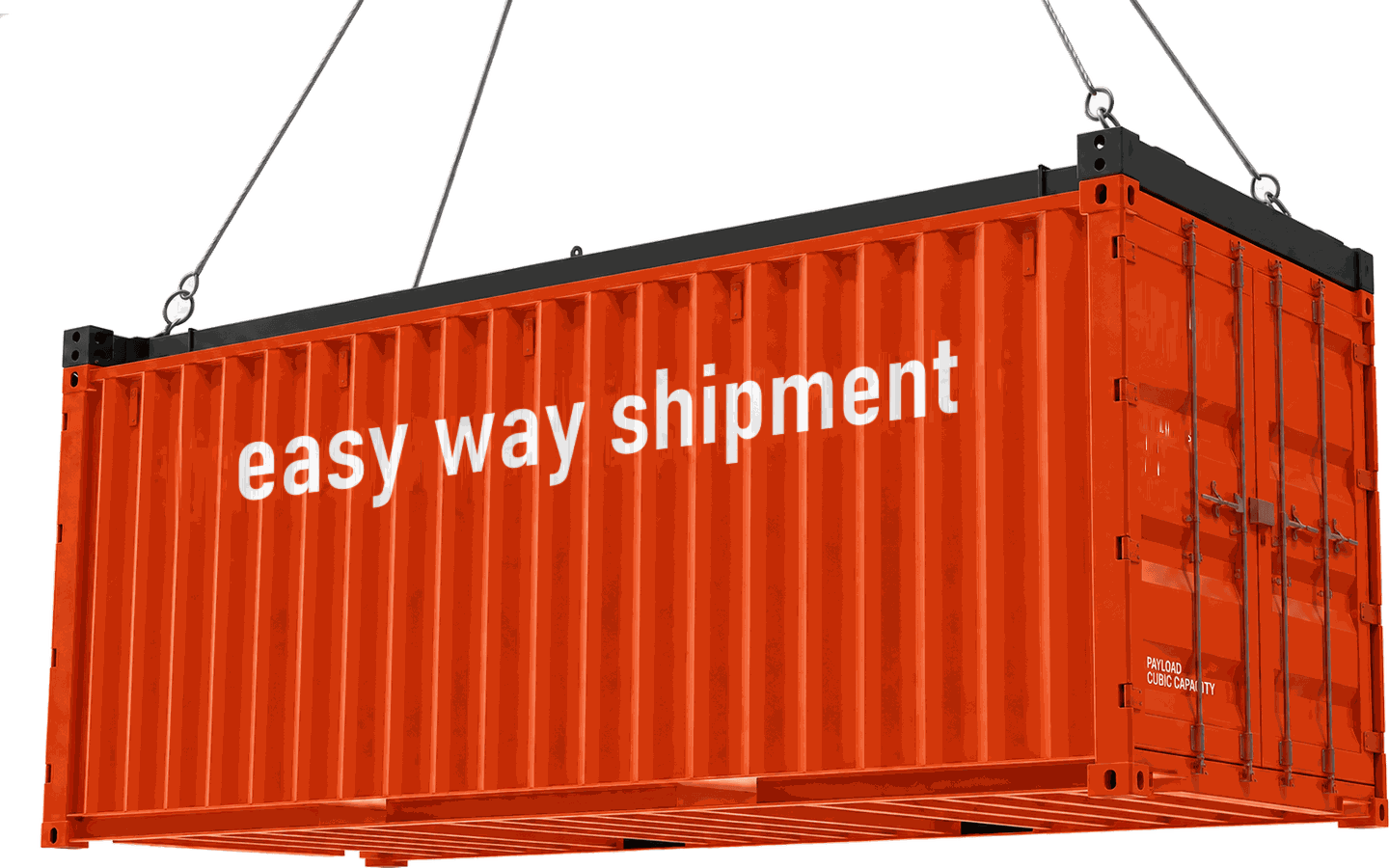 An Easy Way Shipment container being hoisted by crane
